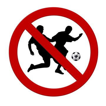 fußball spielen verboten