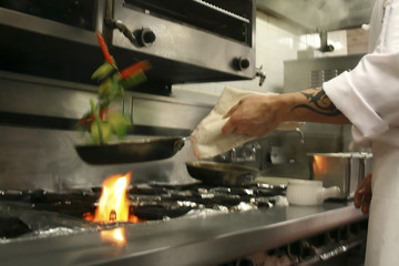 Chef Preparing Vegetables
