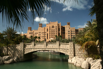 Obraz premium Dubai, Madinat Jumeirah park