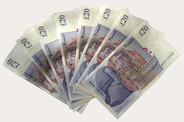twenty pound notes