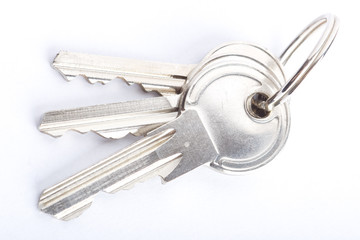 Close Up of A Set of Three Keys