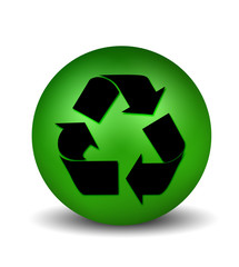 Obraz premium Recycle Symbol - green