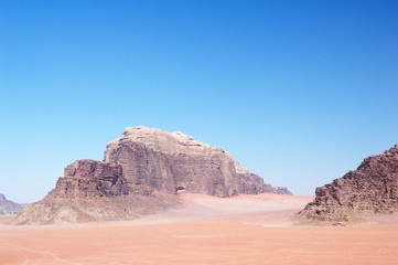 Jordan - Wadi Rum rock desert