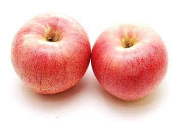 two apples isolated over white background