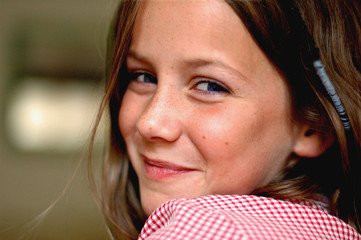 portrait of child smiling