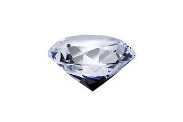 Diamond on white bg