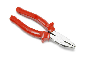 Plier on White Background