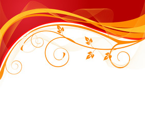 Floral background. Vector illustration