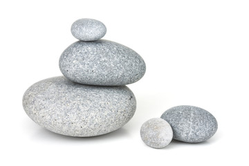 Obraz na płótnie Canvas Pebble kamienie układać w równowadze.