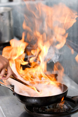 Flame cooking
