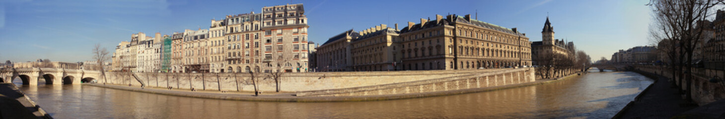 panoramique de paris - obrazy, fototapety, plakaty