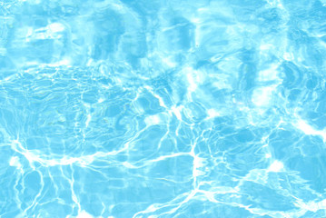 Abstract blue Water of a Swimming Pool .