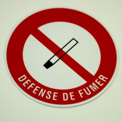 défense de fumer