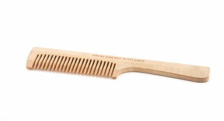 Wooden hairbrush