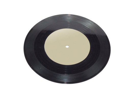 Vinyl Record isolated on a white background.