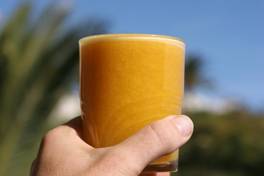 A fresh fruit juice is incredibly healthy