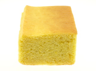 Cornbread Isolated On White