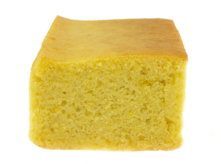 Cornbread Isolated On White
