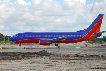 Colorful business jet