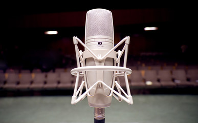 Microphone on the stage