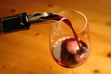 Crédence de cuisine en verre imprimé Alcool red wine