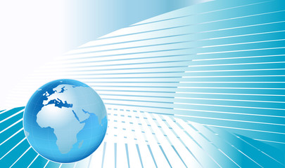 planet earth on abstract background