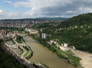 Besancon, le Doubs vu de la citadelle