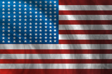 old glory american flag saturated