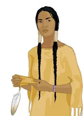 Papier Peint photo autocollant Indiens squaw