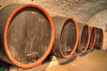 Wine barrels