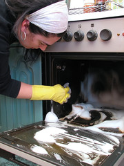 cleaning oven