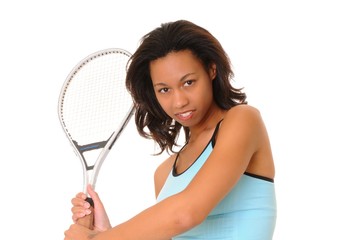Fototapeta na wymiar Tennis Girl