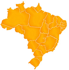 Carte Brésil Sable