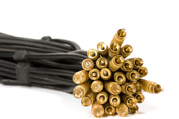 Bunch of Gold RCA Jacks