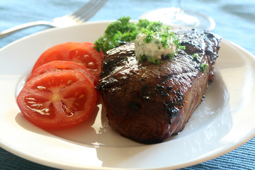 Steak with Herbed Butter