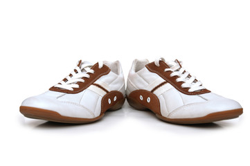 Sport shoes isolated on the white background