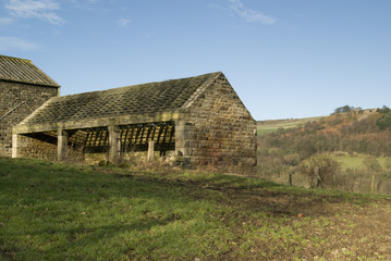 Fototapeta na wymiar Farm in the Peak District - landscape orientation