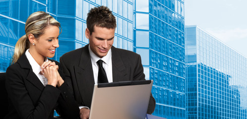 business people working with laptop..