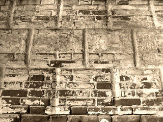 grunge red brick wall background texture