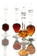 Little glass bottles with arabic perfume oils.