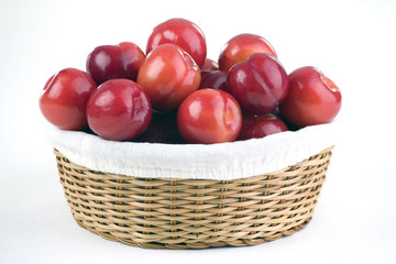 Red plums
