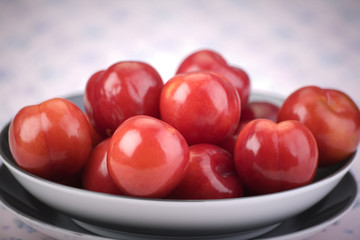 Red plums