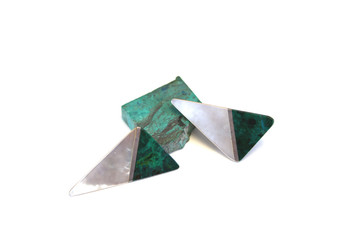 Malachite Earrings