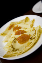 Crepes with Caviar