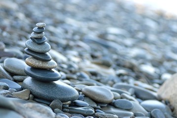 empilage de galets symbole de bien être