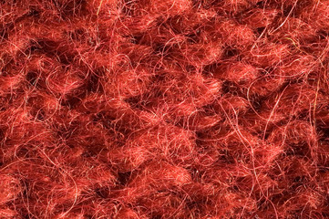 A piece of red woolen cloth