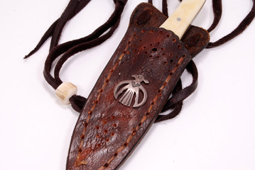 antique knife and sheath