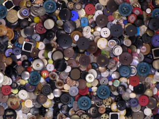 Background from buttons of the miscellaneous of the colour