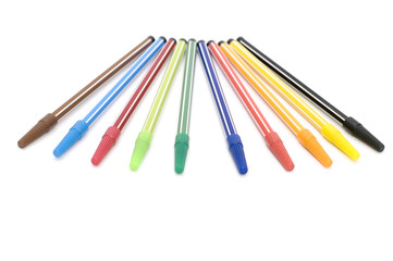 Fototapeta premium series object on white - soft-tip pen