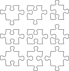 Fototapeta premium puzzles sueltos